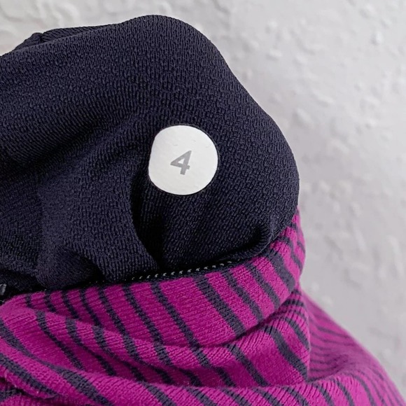 Lululemon Kanto Catch Me Long Sleeve in Kanto Stripe Regal Plum Naval Blue - Picture 11 of 12